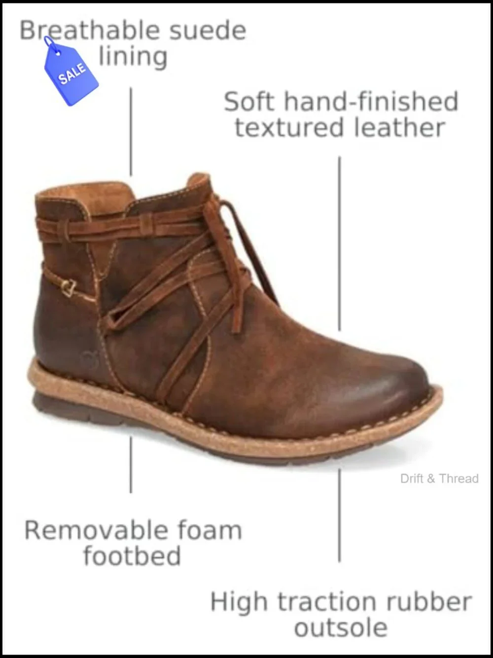 Handcrafted Leather Ankle Booties Women's Boho Artisan Cutout Zip